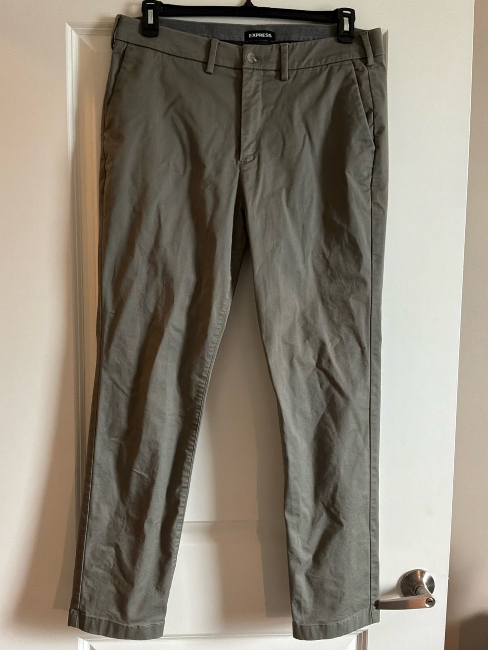 Express Men’s Slim Chino Pants - Olive